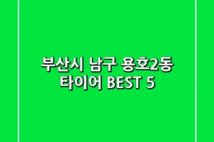 부산시 남구 용호2동 타이어 BEST 5