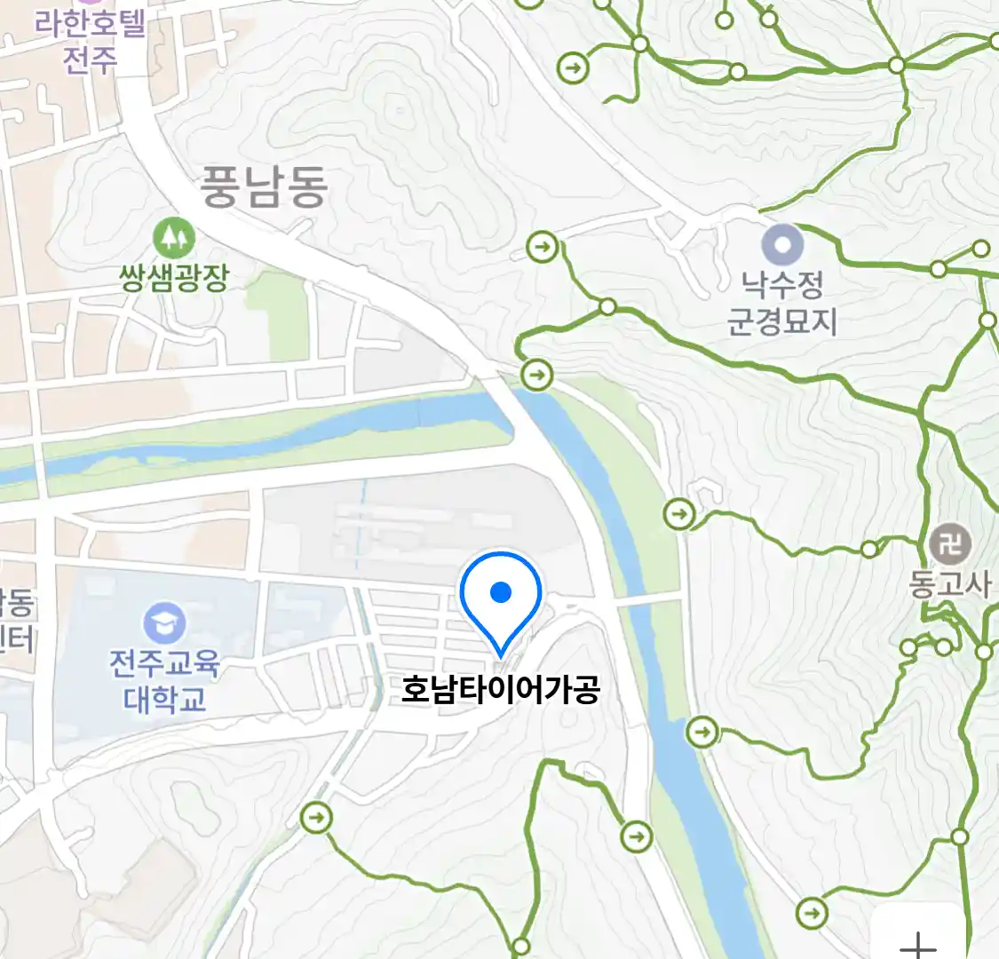 호남타이어가공 위치