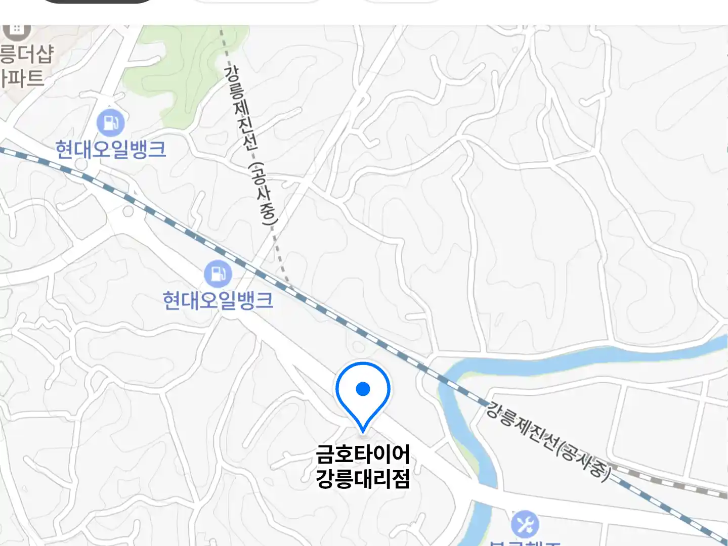 금호타이어 강릉대리점 위치