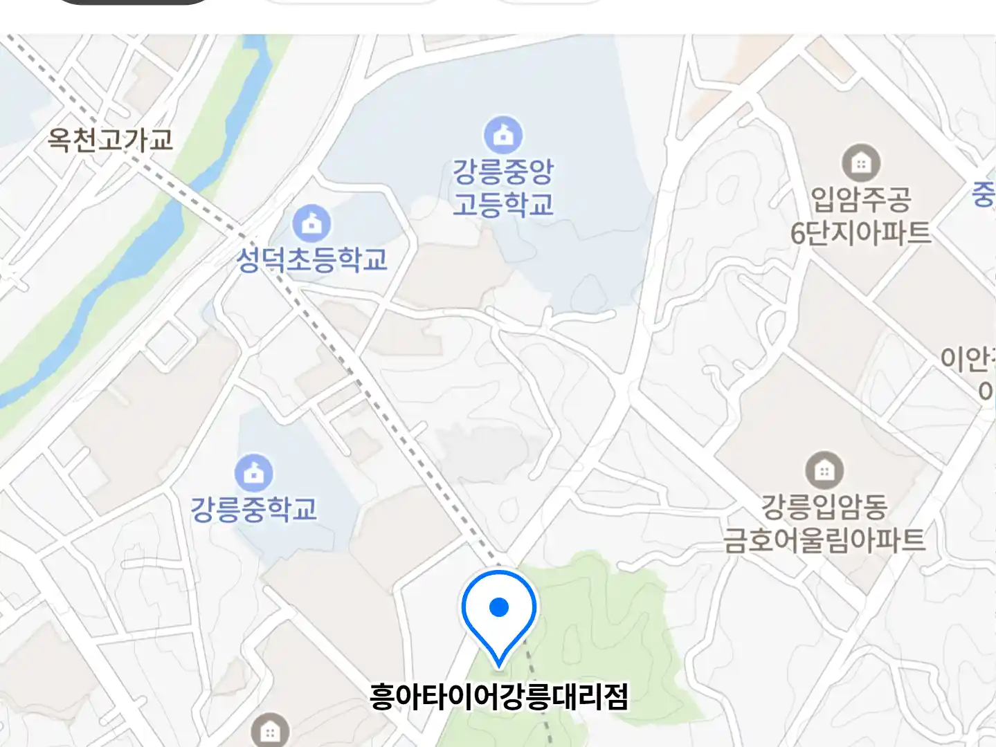 흥아타이어강릉대리점 위치