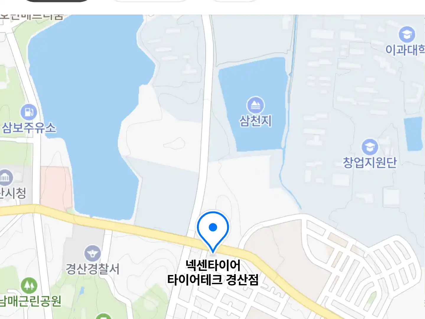 넥센타이어 타이어테크 경산점 위치