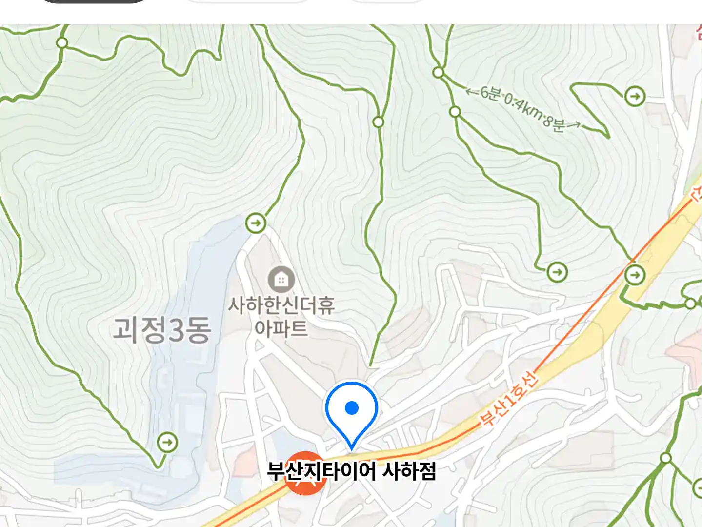 부산지타이어 사하점 위치