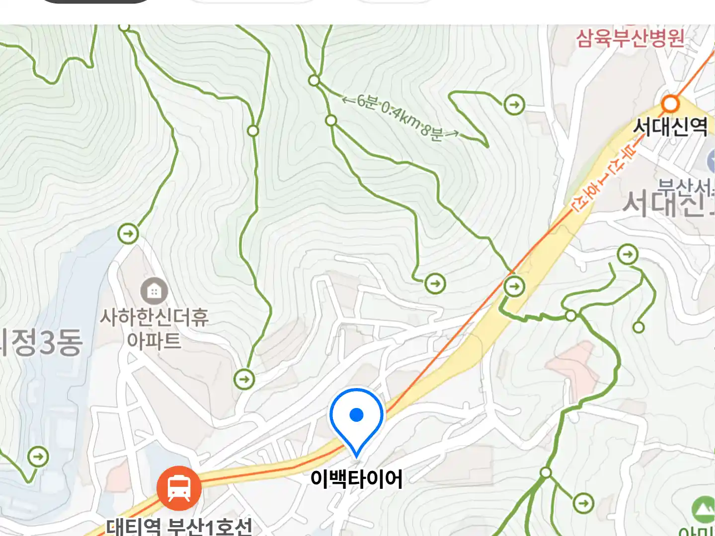 이백타이어 위치