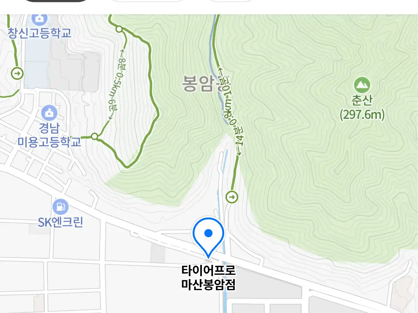 타이어프로 마산봉암점 위치