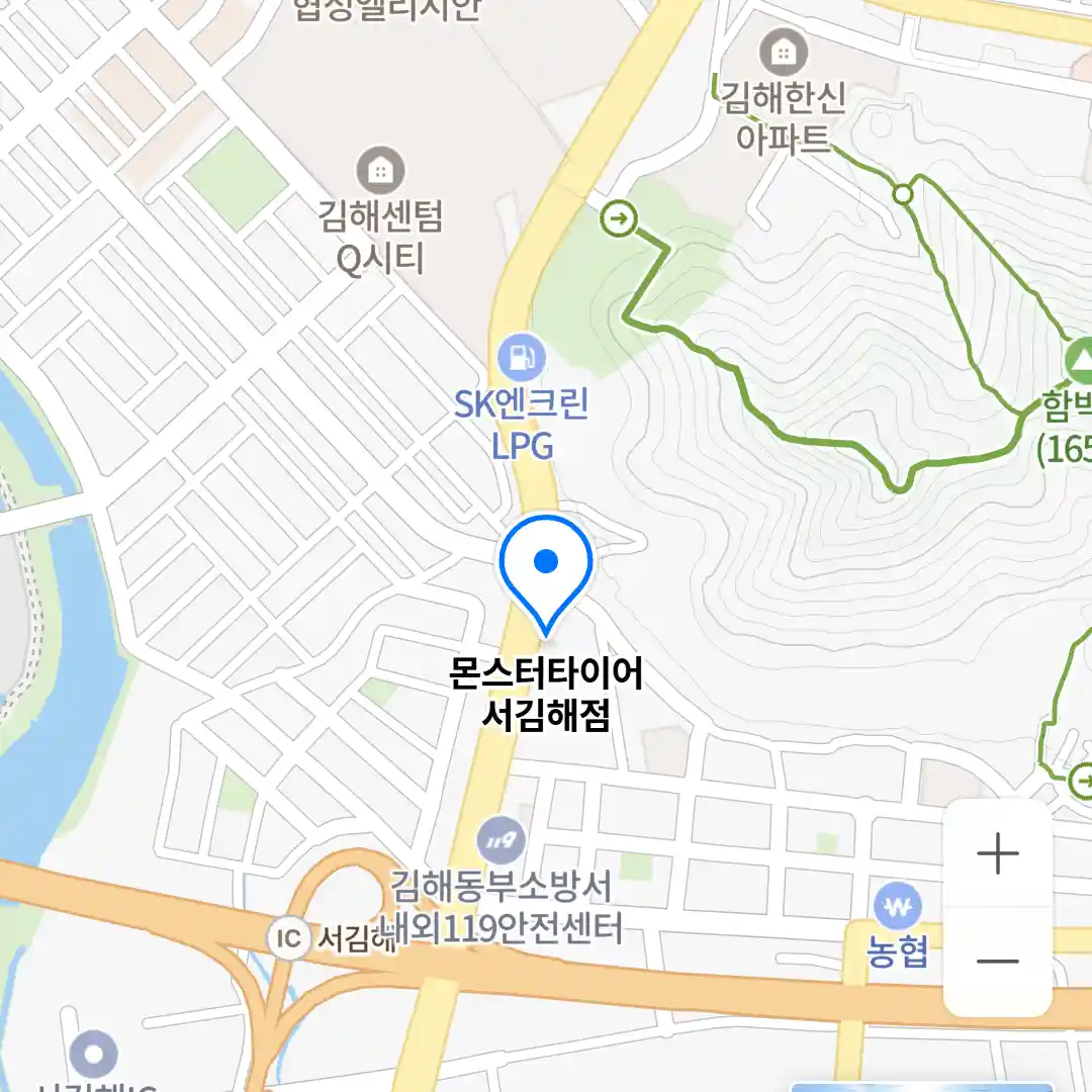 몬스터타이어 서김해점 지도