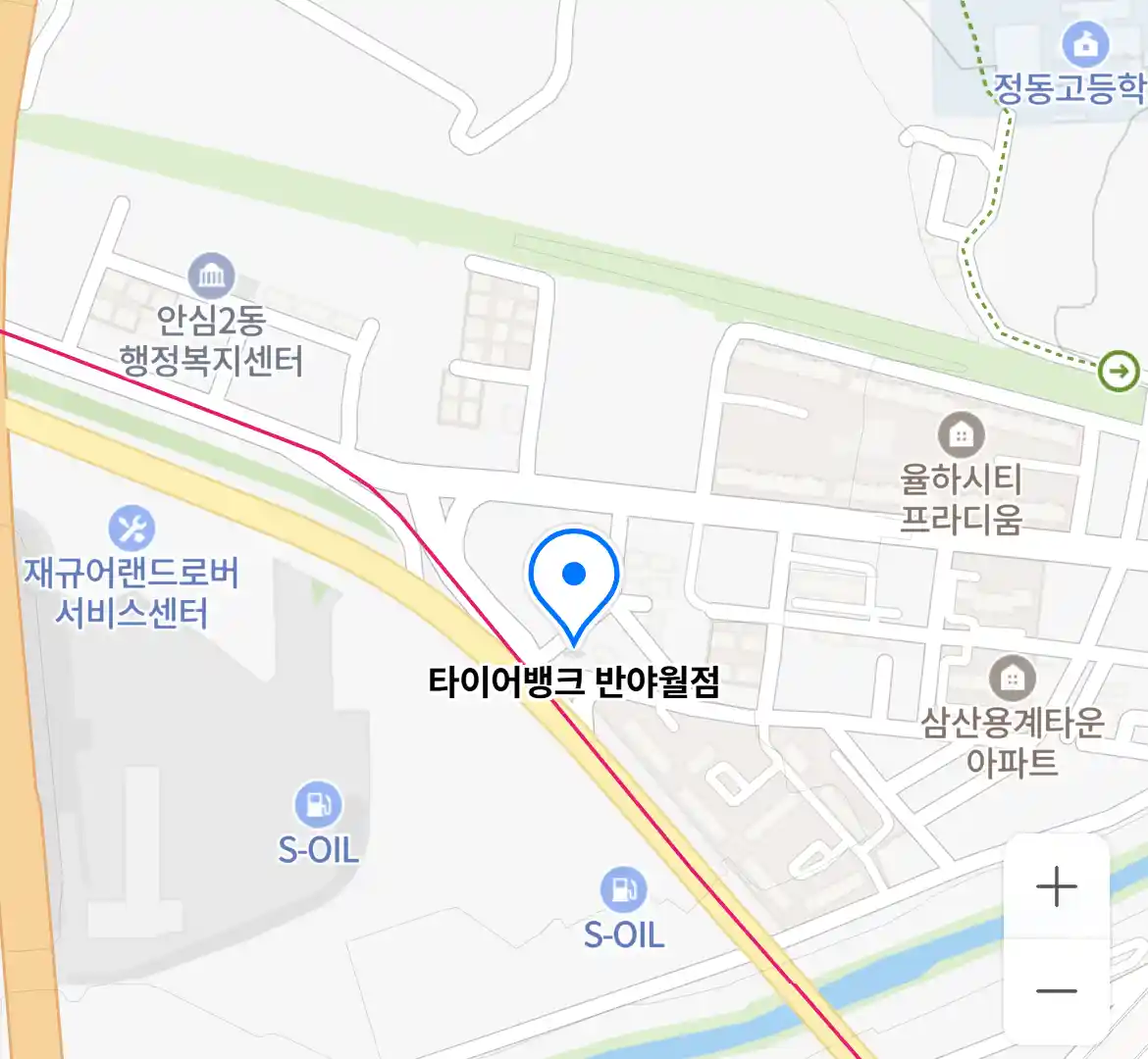 타이어뱅크 반야월점 위치