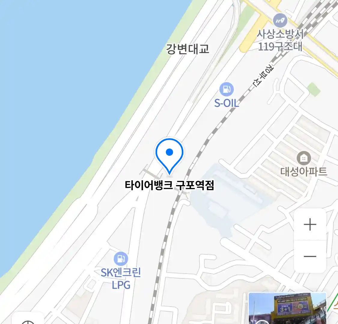 타이어뱅크 구포역점 지도