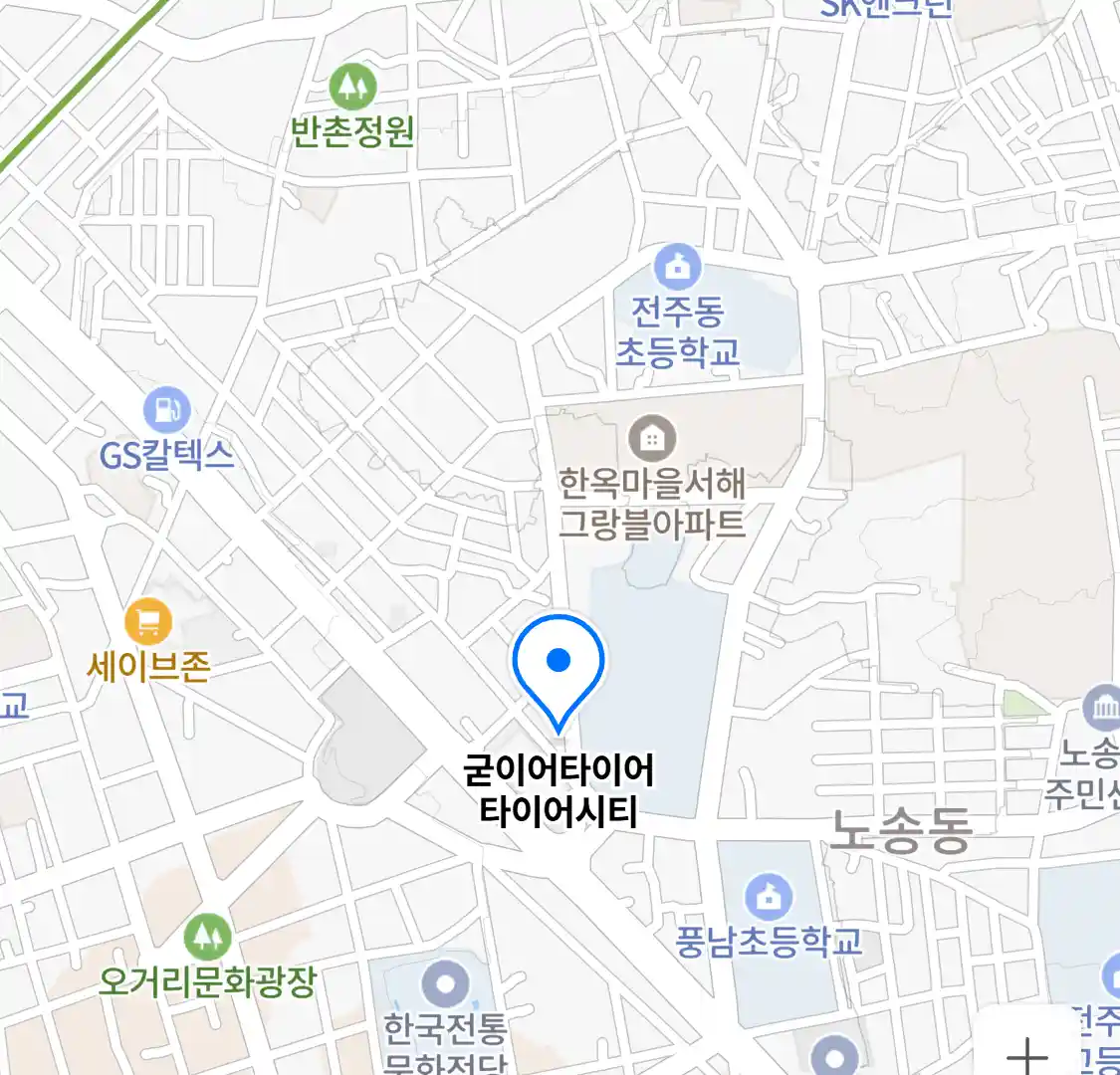 굳이어타이어 타이어시티 위치
