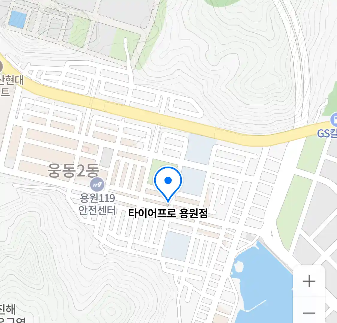 타이어프로 용원점 위치